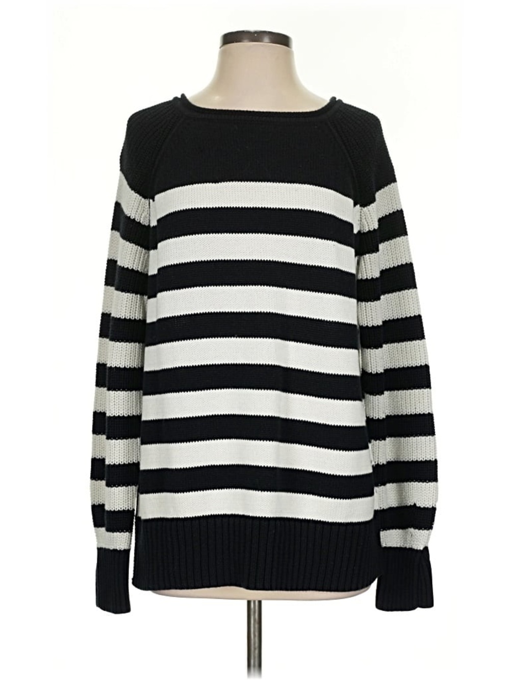 Aerie black and white crewneck sweater - Picture 8 of 9
